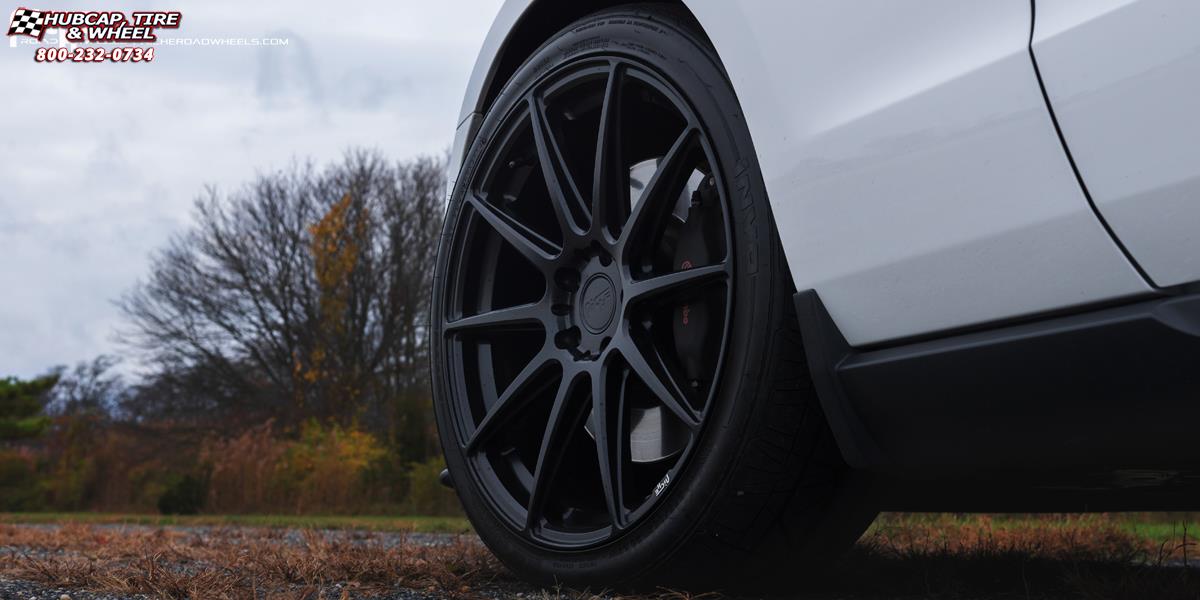 vehicle gallery/ford mustang niche essen m147 20x9  Matte Black wheels and rims